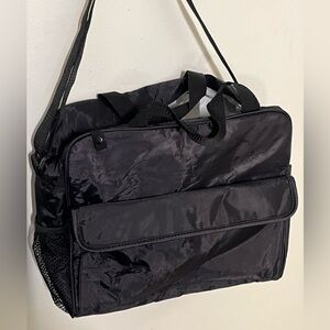 Black Similac diaper bag. Side pouch, front and side pockets. EUC.